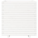 Garden Planter White 70x70x72 cm Solid Wood Pine 3282620