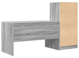 Desk with Drawer 2 pcs Grey Sonoma 3337374