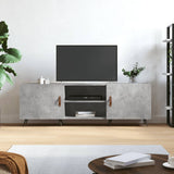 TV Cabinet Concrete Grey 150x30x50 cm Engineered Wood 829072