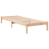 Extra Long Bed Frame without Mattress 90x220 cm Solid Wood Pine 852416