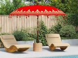 Balinese Parasol Red 215 x 215 x 260 cm Cotton and Wood 42006459