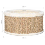 Round Cat Basket 36 cm Seagrass 170974