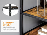 Industrial Bookcase Shelf, 6 Tier Metal Shelving, Storage Shelves for Living Room, Home Office, T3398P343097