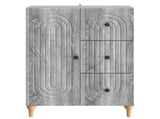 Sideboard Grey Sonoma 66 x 34.5 x 90 cm Engineered Wood 894171
