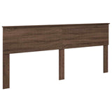 Bed Frame with Drawer Brown Oak 200 x 200 cm Engineer Wood 3410678