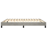Box Spring Bed Frame Light Grey Super King Velvet 3121193