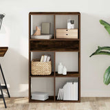 Book Cabinet Smoked Oak 66x31x112 cm Engineered Wood 860305