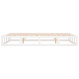Bed Frame without Mattress White 120x200 cm Solid Wood 820792