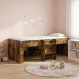 Kids'High Bed Frame 2 pcs Smoked Oak 90 x 190 cm 3422583