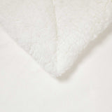 Throw Blanket White 220 x 240 cm Fleece 42016999