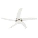Ornate Ceiling Fan with Light 128 cm White 50538