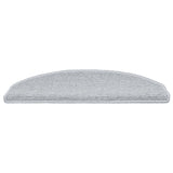 Self-adhesive Stair Mats 15 pcs Light Grey 80 x 24.5 x 3.5 cm 42038638