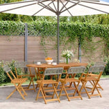 Garden Chair Set of 8 Grey Solid Acacia wood Standard 3214597