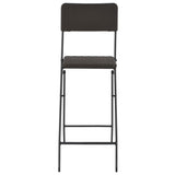 Bar Chair Set of 2 Brown HDPE and powder-coated steel Standard 44558