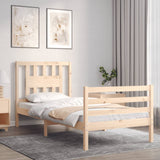 Bed Frame without Mattress 90x200 cm Solid Wood 3194556