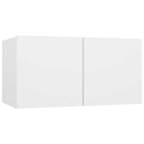 4 Piece TV Cabinet Set White Engineered Wood 3114326