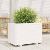 Garden Planter White 70x40x49.5 cm Solid Wood Pine 3282550