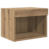 TV Wall Units Wall-mounted 5 pcs Black Oak Engineered Wood 3402924