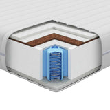 Mattress with Coconut Layer White 120 x 200 cm Pocket Spring 4106431