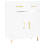 Highboard White 69.5x34x180 cm Engineered Wood 3199865