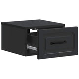 Wall-Mounted Bedside Cabinet 2 pcs Black 34.5 x 33 x 20 cm 899278