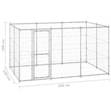 Outdoor Dog Kennel Galvanised Steel 7,26 m 3082308