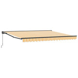Awning Frame Yellow and White 400 x 300 cm 3330497