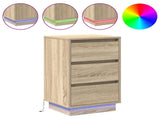 Bedside Cabinet Sonoma Oak 39 x 34.5 x 65 cm Engineered wood 869628