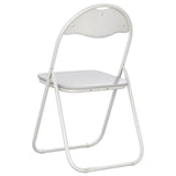 Folding Chair 8 pcs White 48 x 43.5 x 81 cm Faux Leather 42029051