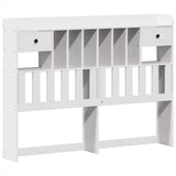 Bed Frame without Mattress White 140x200 cm Solid Wood Pine 3323261