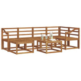 Outdoor Sofa Set 7 pcs Natural Solid Acacia Wood 3366687