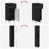 3 Piece Bathroom Cabinet Set HAARLEM Engineered Wood 3417856