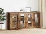 Wall Mounted Cabinets 2 pcs Old wood 69.5 x 34 x 90 cm 3394584