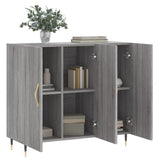 Sideboard Grey Sonoma 90x34x80 cm Engineered Wood 828090