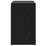 Shoe Cabinet Black Oak 77.5 x 30 x 51 cm Engineered Wood 875208