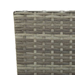 Garden Bench with Cushions Grey 176 cm Poly Rattan 317183