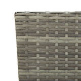 Garden Bench with Cushions Grey 176 cm Poly Rattan 317183