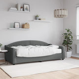 Daybed with Mattress Dark Grey 90x190 cm Fabric 3197598