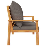 Garden Sofa Bench 120 cm with Cushion Solid Wood Acacia 366379