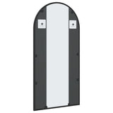 Wall Mirror Black 40x80 cm Arch Iron 358625