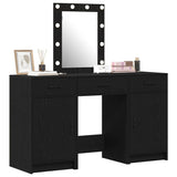 Dressing Table with Door Black 50 x 41 x 135 cm Engineered Wood 3334255