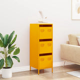 Highboard Mustard Yellow 39x35x103.5 cm Steel 851403