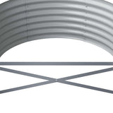 Garden Raised Bed Galvanised Steel 512x80x36 cm Green 318938
