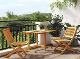 3 Piece Folding Garden Dining Set Solid Wood Acacia 3206333