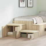 Storage Cabinet 2 pcs Sonoma Oak 127 x 41 x 40 cm 866653