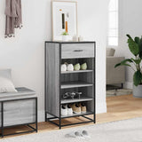 Shoe Rack Grey Sonoma 48x38x97.5 cm Engineered Wood 849212