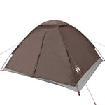 Camping Tent Dome 4-Person Brown Waterproof 4009637