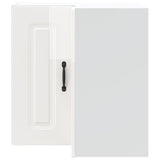 Kitchen Wall Corner Cabinet "Kalmar" High Gloss White Engineered Wood 853619