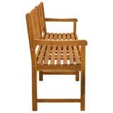 Outdoor Bench Natural 180 x 55.5 x 90 cm Solid Acacia Wood 42028091