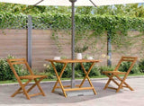 Folding Garden Table 70x70x75 cm Solid Acacia Wood 46348